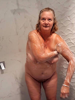 naked pics of mature shower