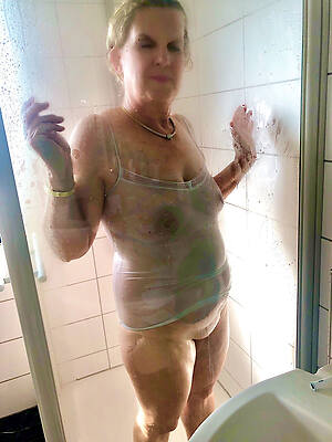 horny shower mature
