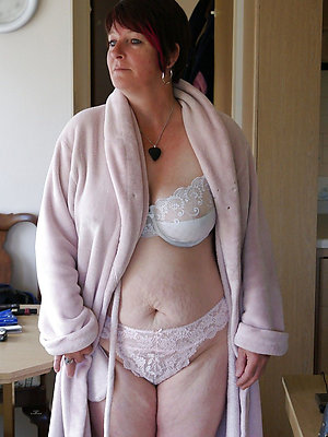 elegant mature women in lingerie