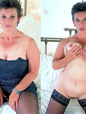 busty mature mom dressed undressed